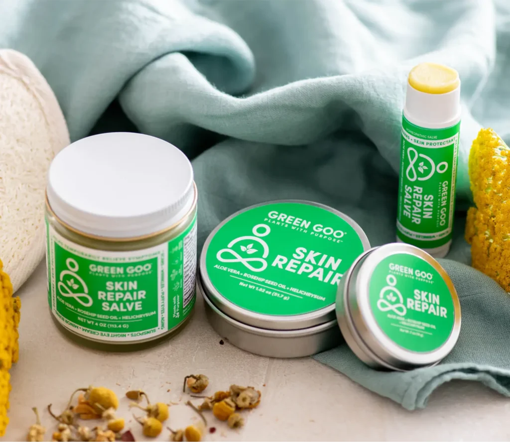 dry skin green goo