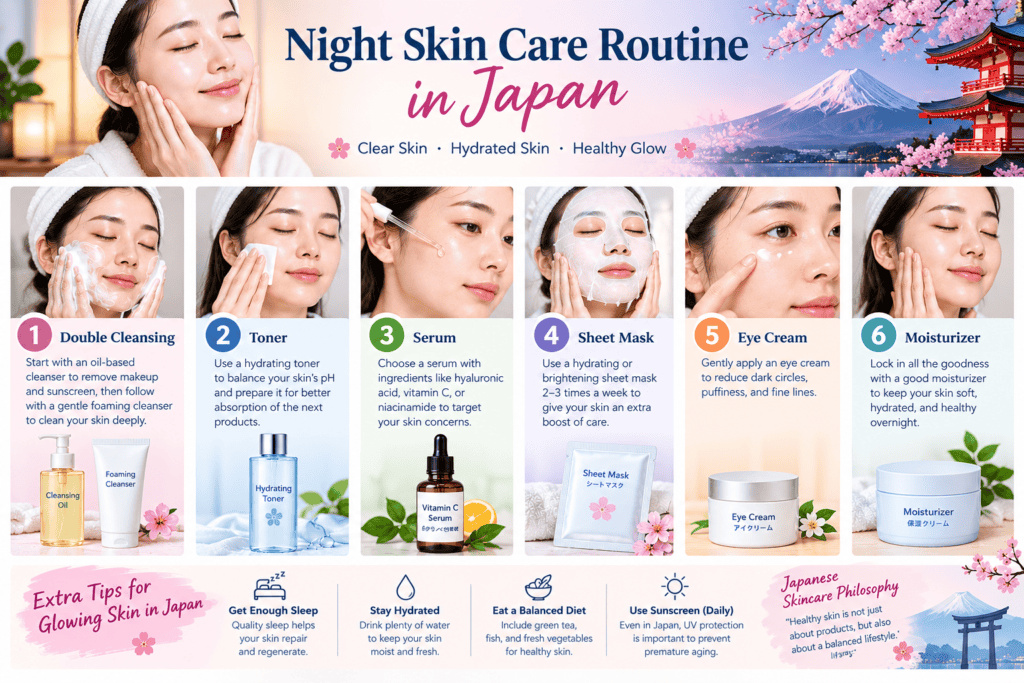 night skin care routine in japan​